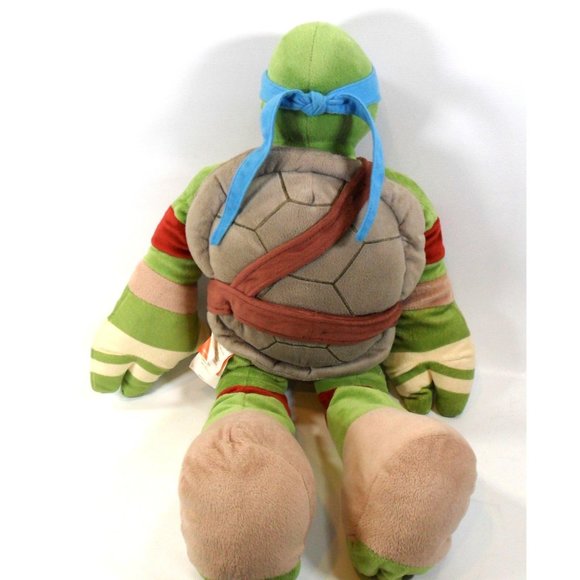 24" Leonardo Nickelodeon 2014 Teenage Mutant Ninja Turtle Plush Toy Jay Franco - Picture 2 of 4